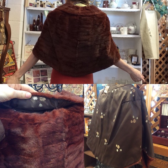 Vintage Inga Umland Red Fur Stole - Picture 8 of 8